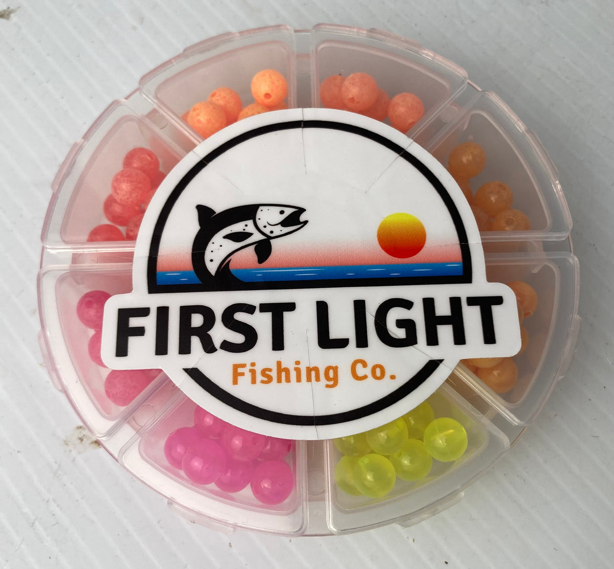 Fishing Premium Trout/Salmon/Steelhead Beads 8mm 25Ct Dead Egg Milky Orange  roe