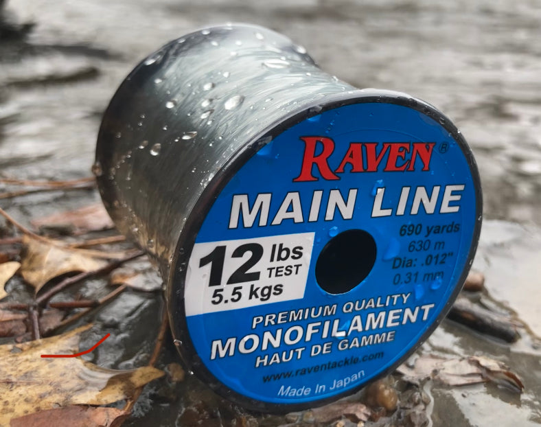 12 lb Raven Floating Main Line Low Vis Green 690 Yards – First