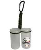 Bait Egg Sack Container Holder Paracord with Carabiner Includes Containers