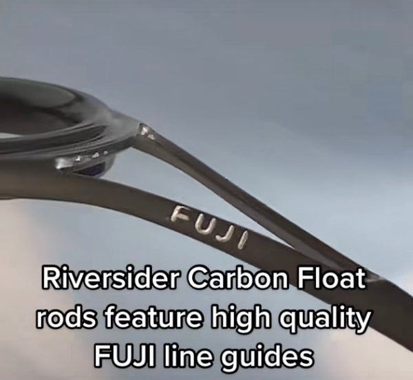 Riversider Carbon Centerpin Float Fishing Rod 11’ 3” Medium Light 4 - 10  Lb. Leader 2 Piece