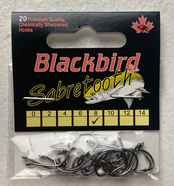 BlackBird Sabretooth Hooks Premium Quality Chemically Sharpened